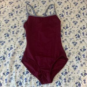 Mariia plum purple mesh leotard